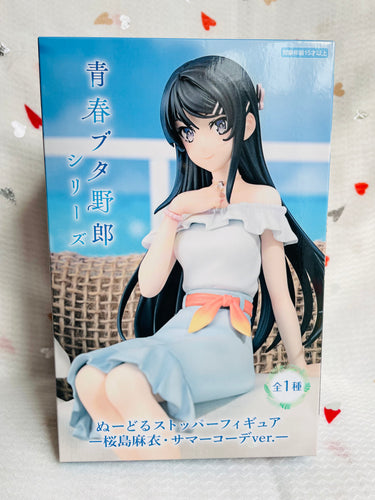 Rascal Does Not Dream of Bunny Girl Senpai Noodle Stopper PVC Statue Mai Sakurajima Summer Outfit Ver. 15 cm FuRyu